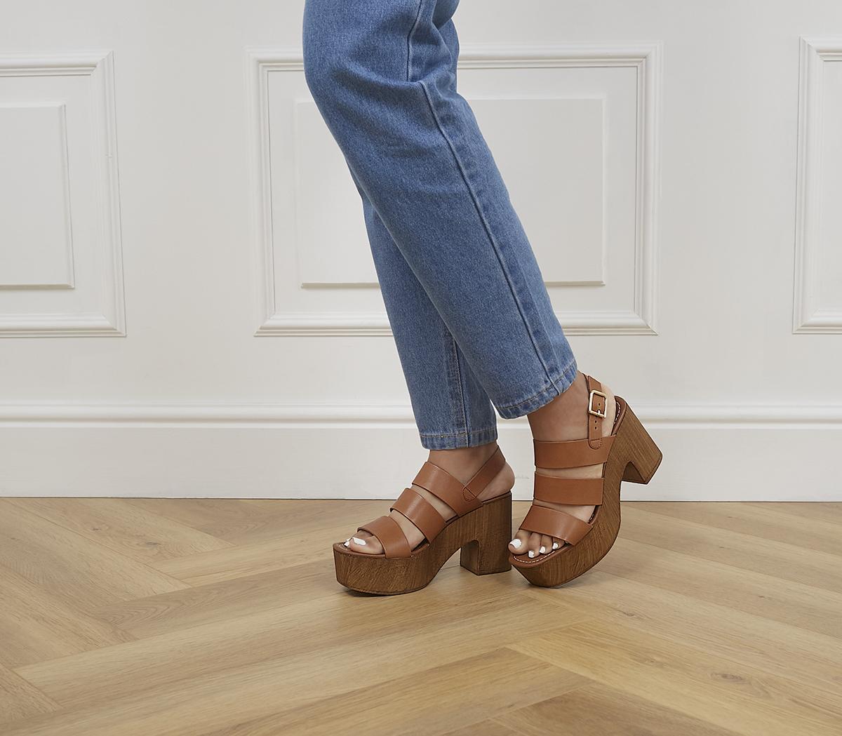 Mediation Wood Block Platform Heels Mediation Wood Block Platform Heels