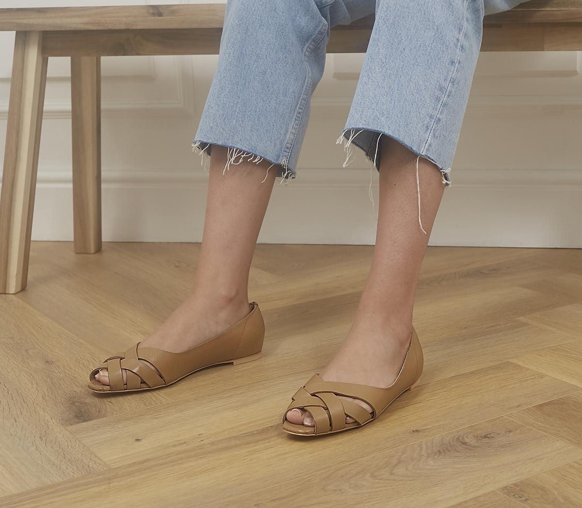 office tan flats