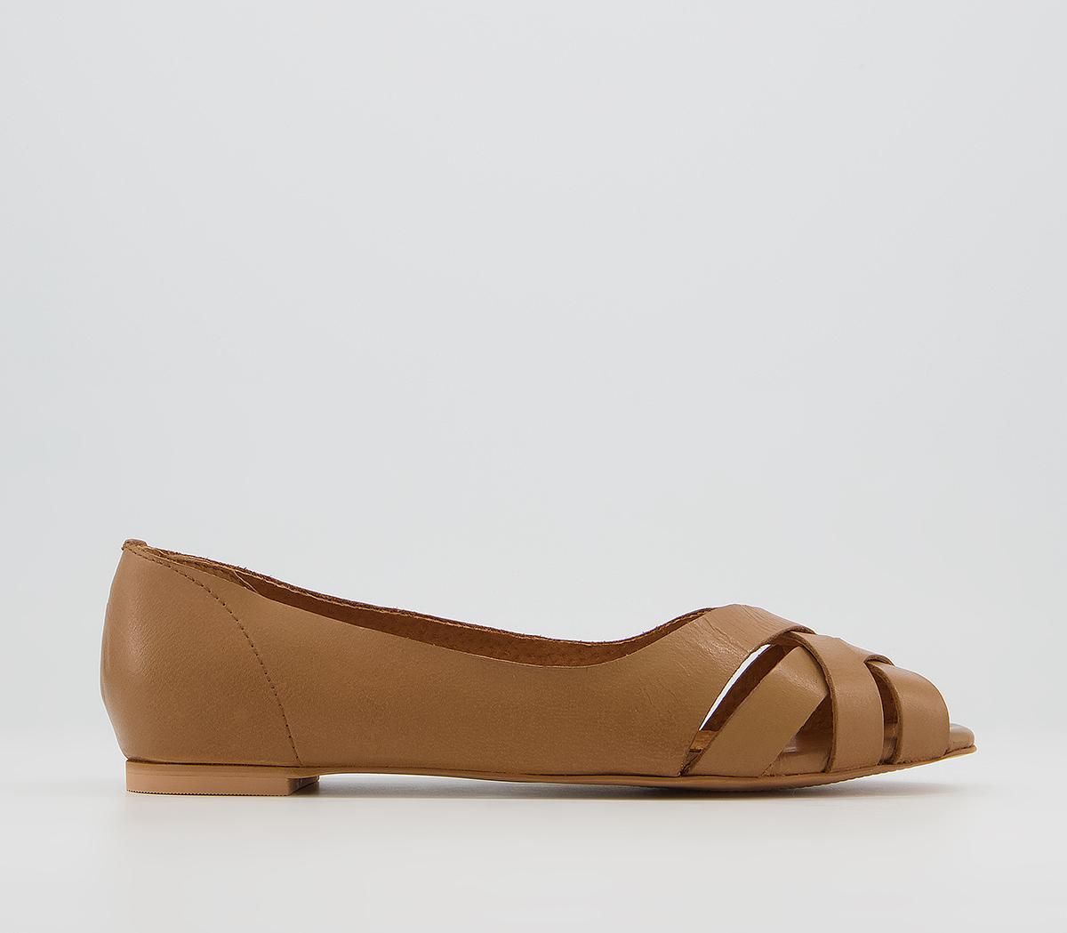 office tan flats