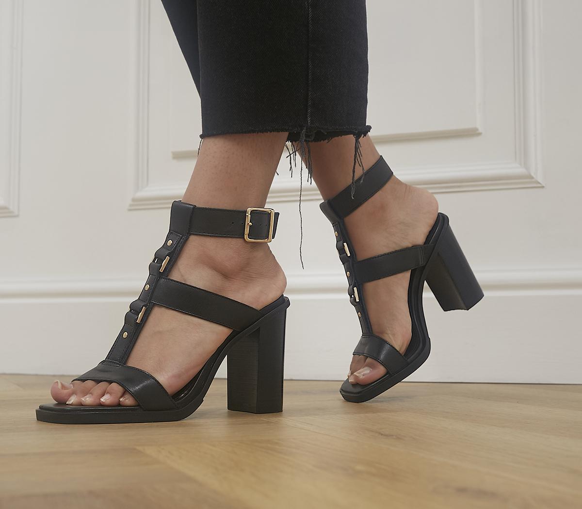 Here And Now Gladiator Block Heels Here And Now Gladiator Block Heels