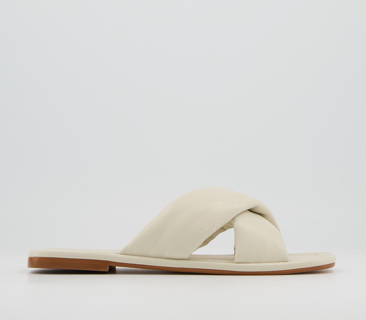 Secretive Padded Cross Strap Mules Secretive Padded Cross Strap Mules