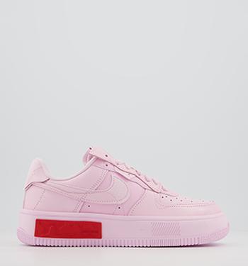 air force 1 07 trainers pink foam university red