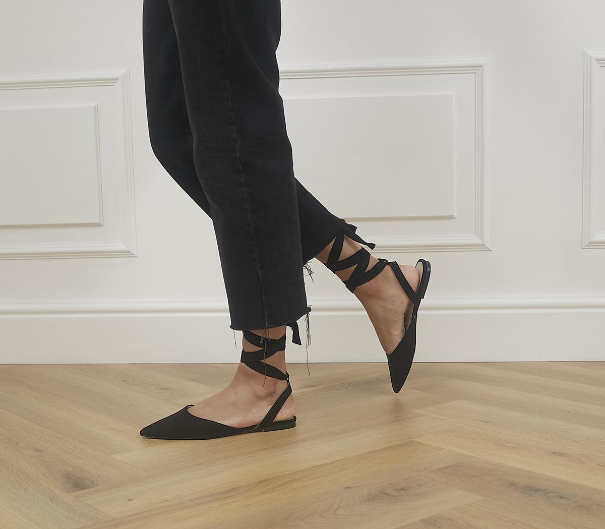 Future Ankle Tie Pointed Flats Future Ankle Tie Pointed Flats