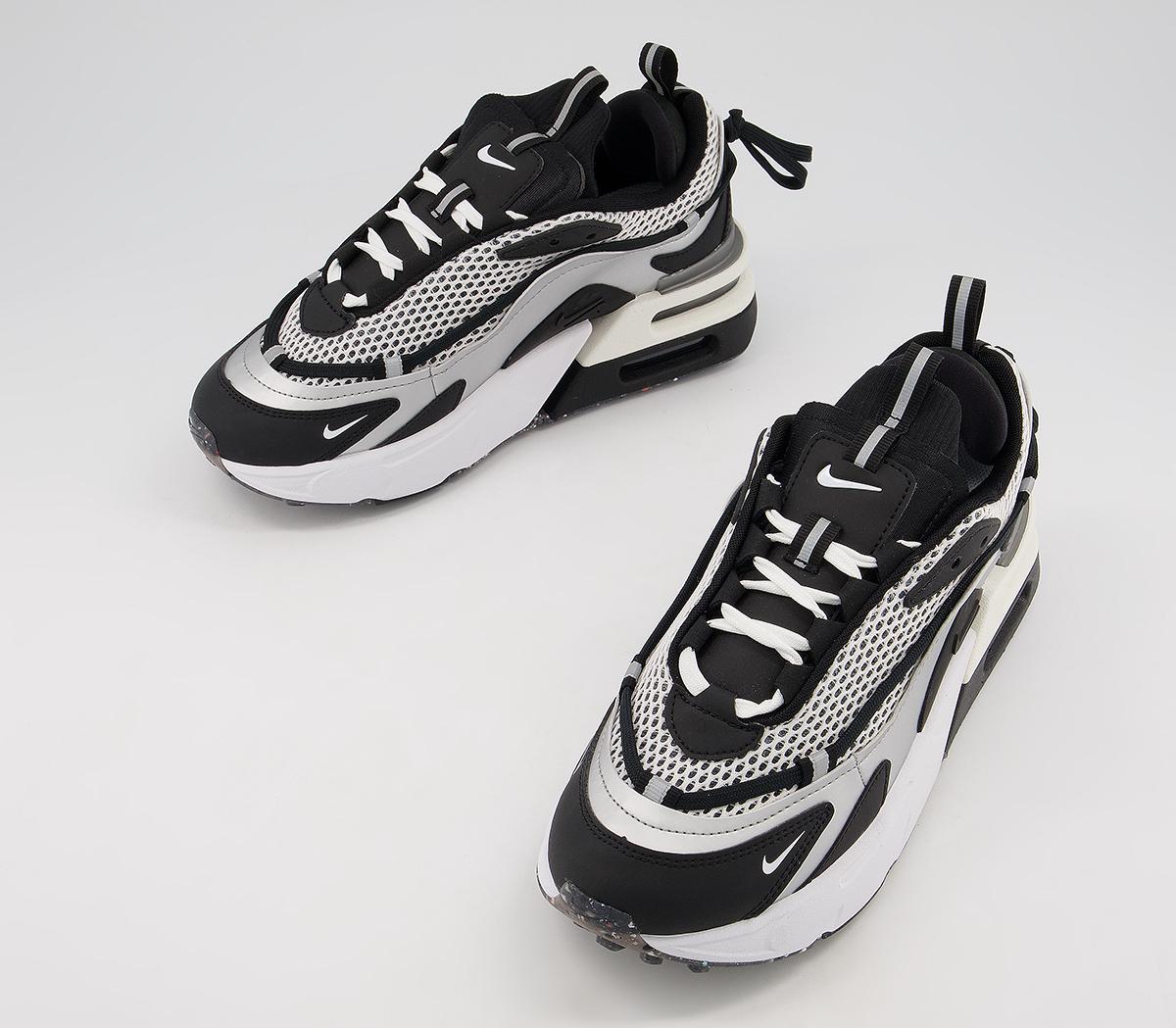 air max furyosa silver & black sneaker