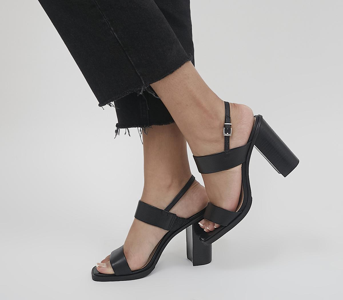 Herat Two Part Sling Back Block Heels Herat Two Part Sling Back Block Heels