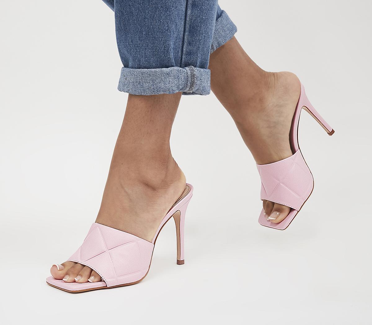 Hatter Quilt Detail Mule Stilettos Hatter Quilt Detail Mule Stilettos