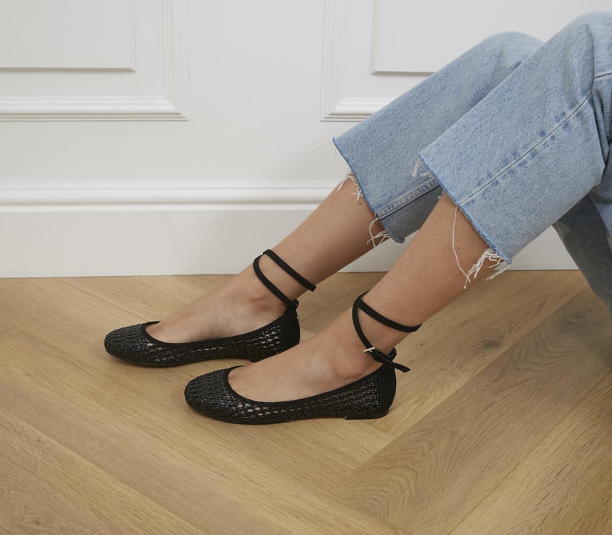 flats with ankle wrap