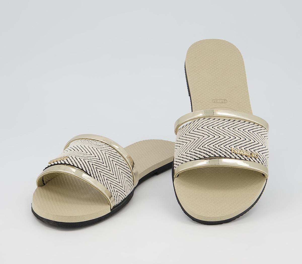 Havaianas You Trancoso Premium Slides Sand Grey - Women’s Sliders