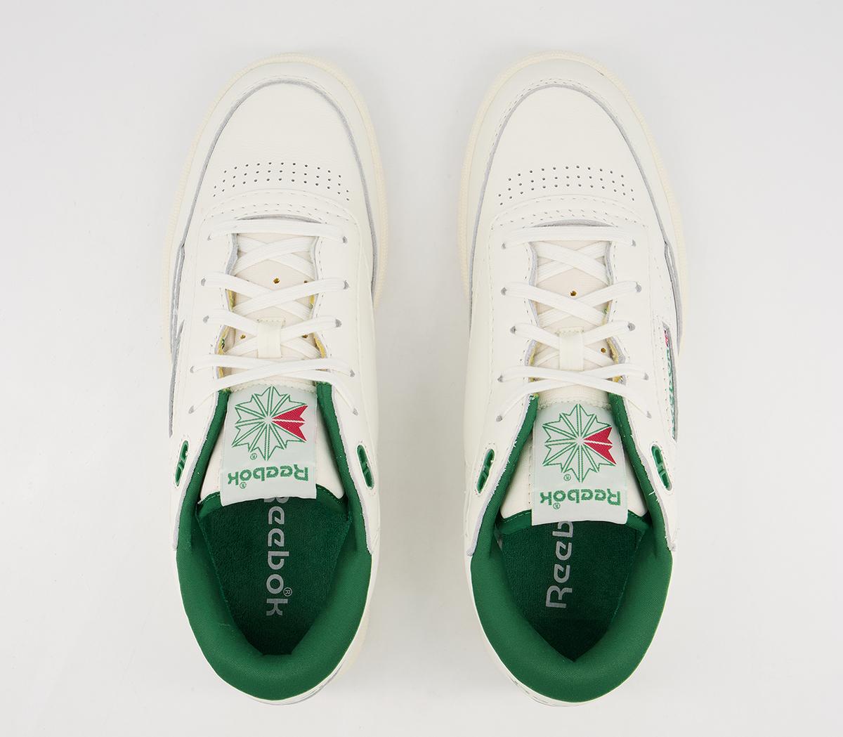 reebok club c mid ii dark green