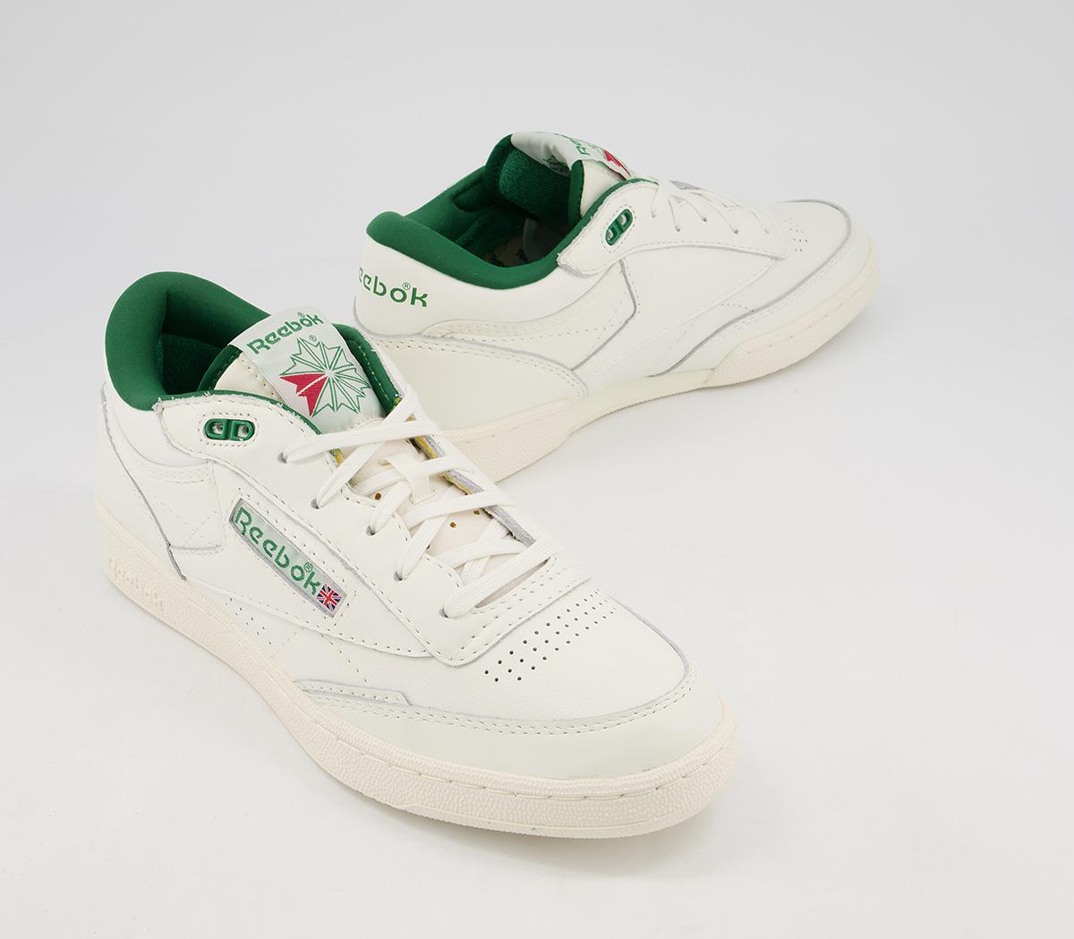 Reebok Club C Mid Trainers Chalk Green - His trainers