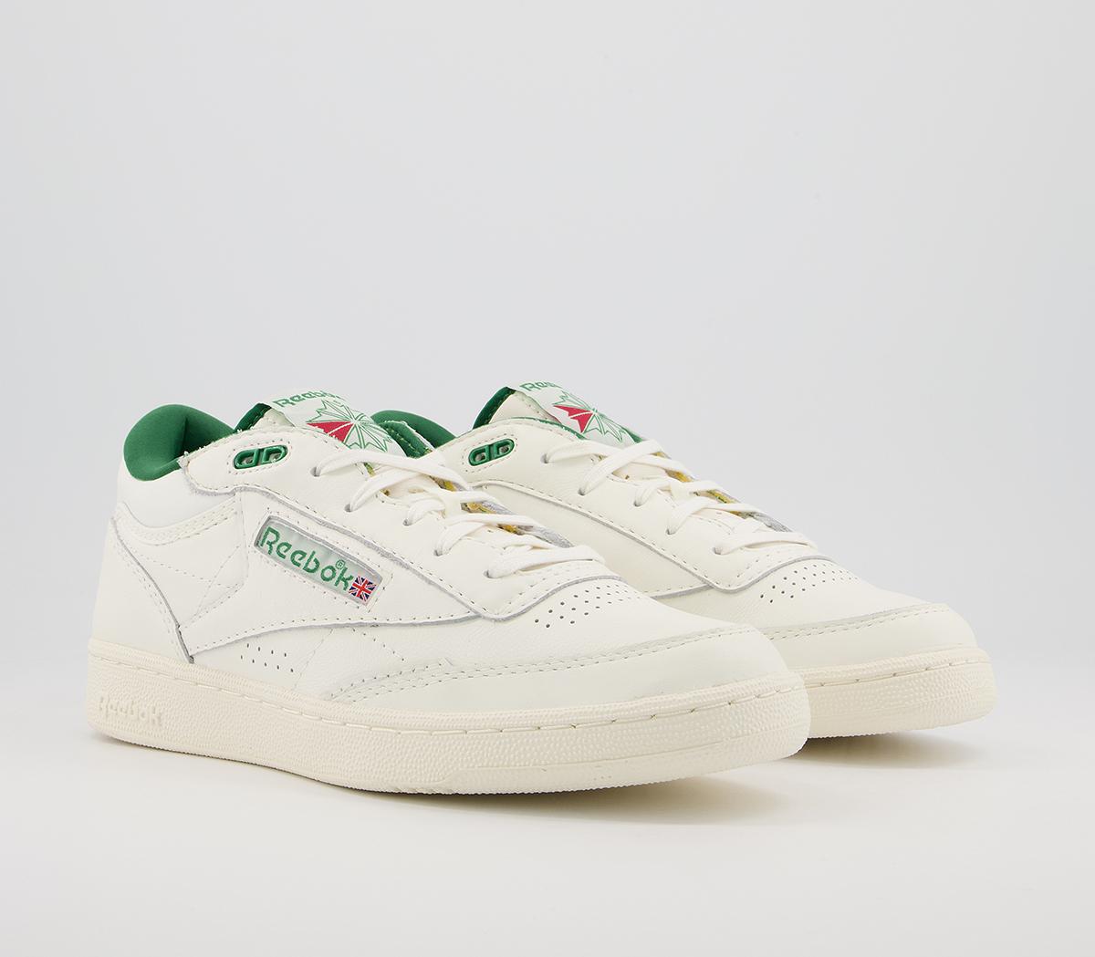 Reebok Club C Mid Trainers Chalk Green - His trainers