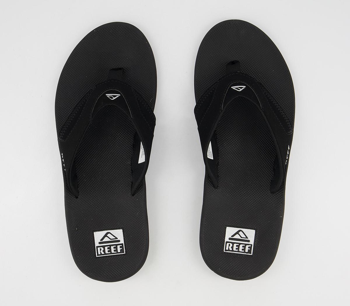 reef silver flip flops