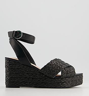 Buy > black heel wedges > in stock