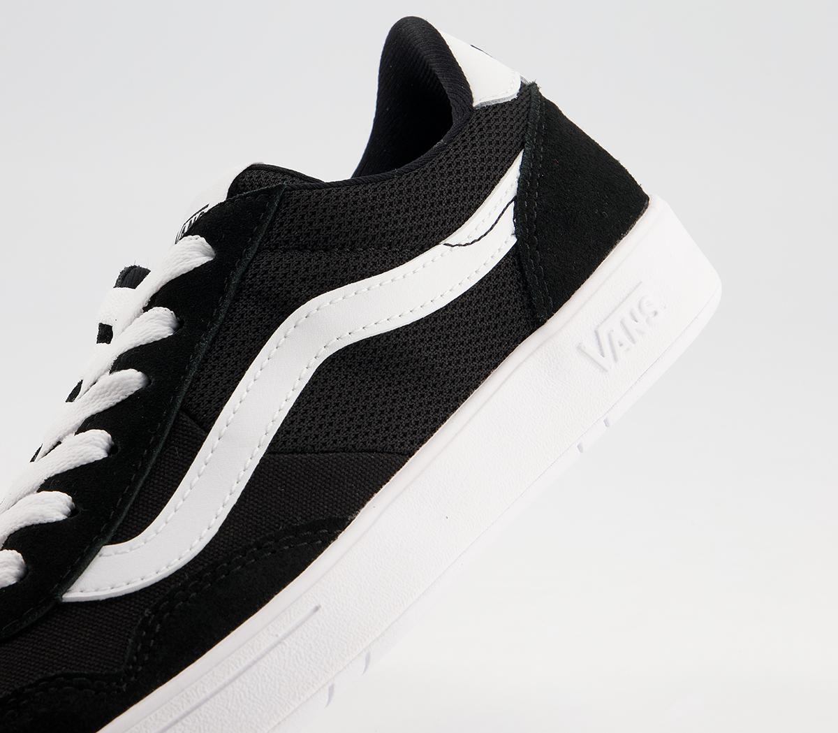 vans black & white uc cruze staple trainers