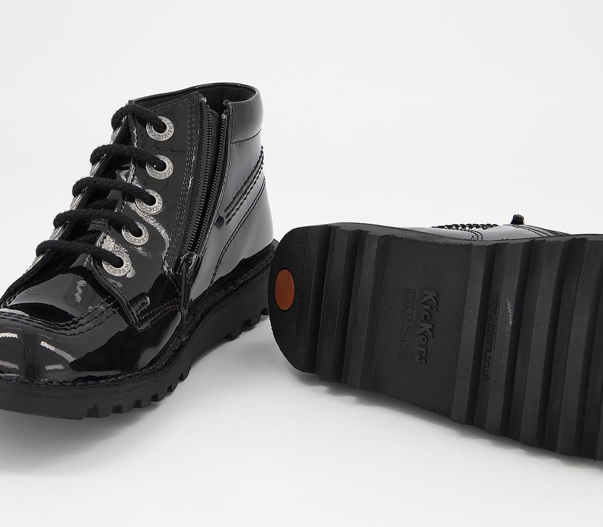 kickers patent boot