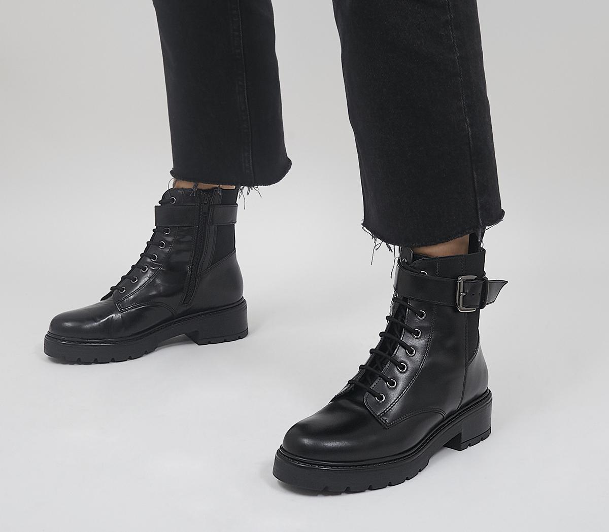 Arlette Buckle Lace Up Boots Arlette Buckle Lace Up Boots