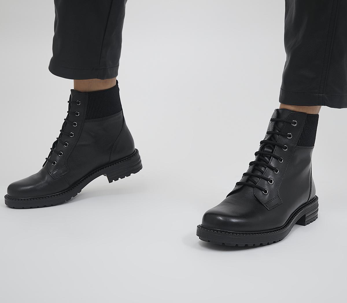 Aoife Elasticated Cuff Lace Up Boots Aoife Elasticated Cuff Lace Up Boots