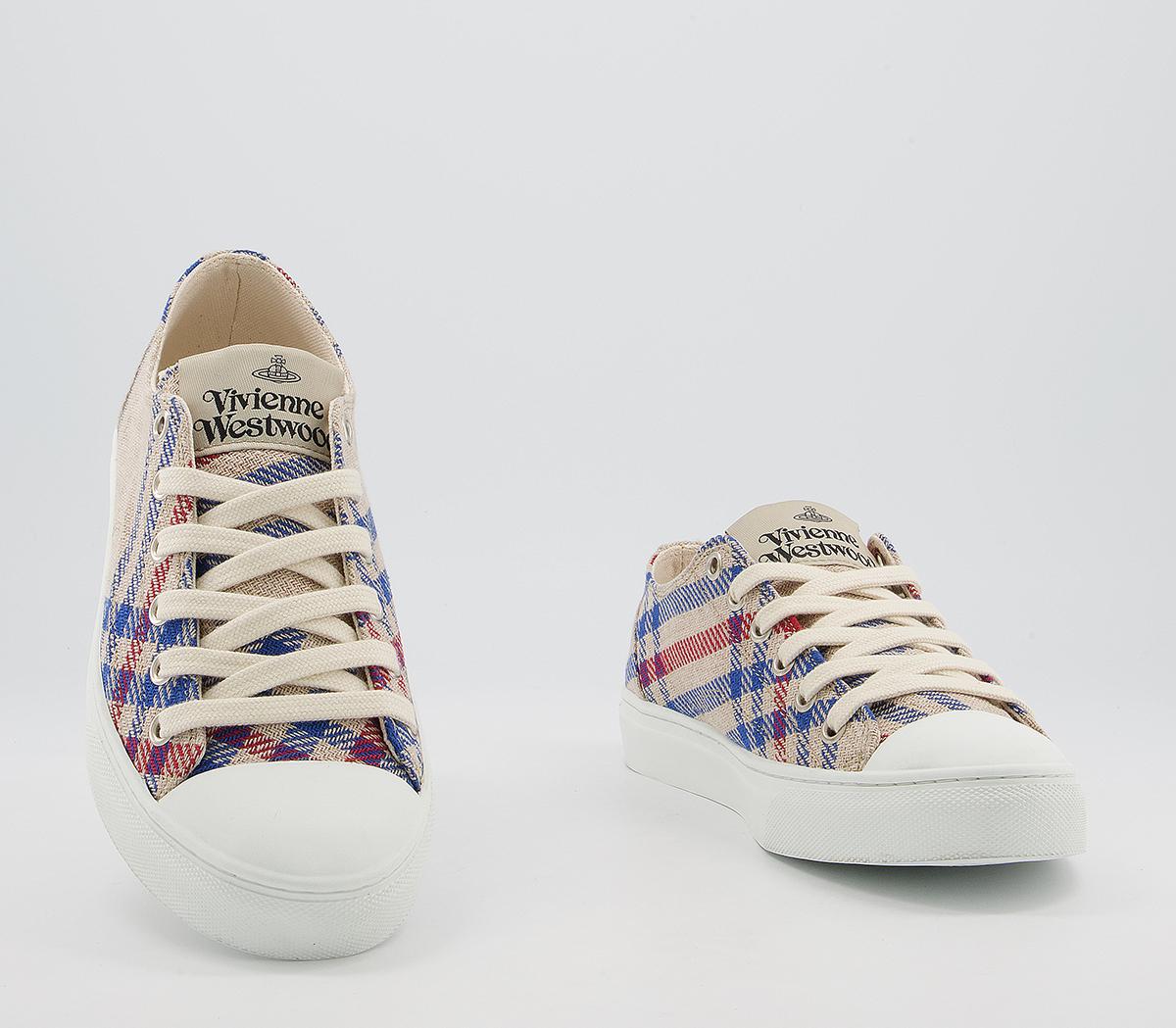 Vivienne Westwood Plimsoll Low Top Trainers Tartan Canvas Trainers vivienne-westwood-plimsoll-low-top-trainers-tartan-canvas-trainers