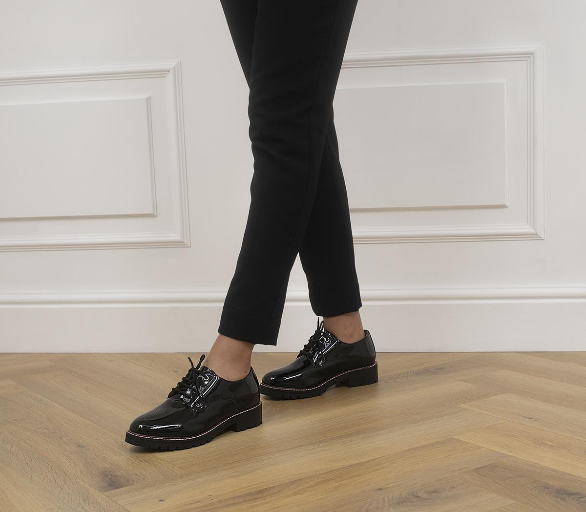 Fractional Chunky Lace Up Flats Fractional Chunky Lace Up Flats