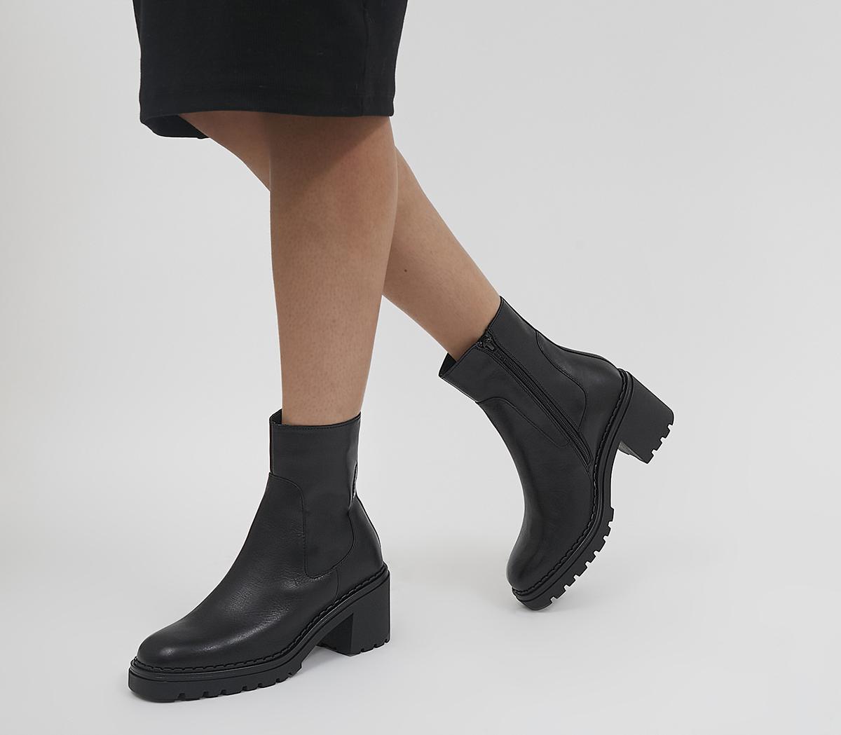 Amberley Chunky Mid Heel Ankle Boots
