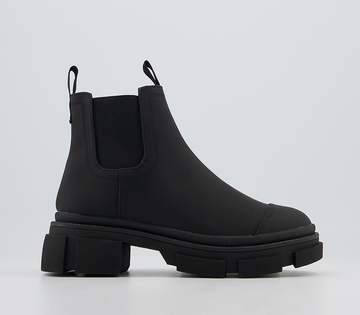 Office Alisha Rain Boots Black - Ankle Boots