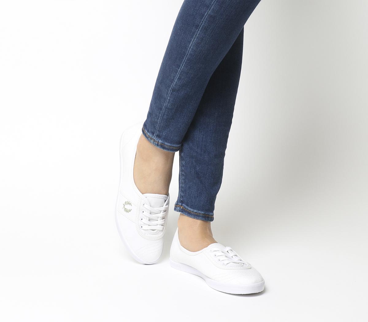 fred perry white aubrey trainers