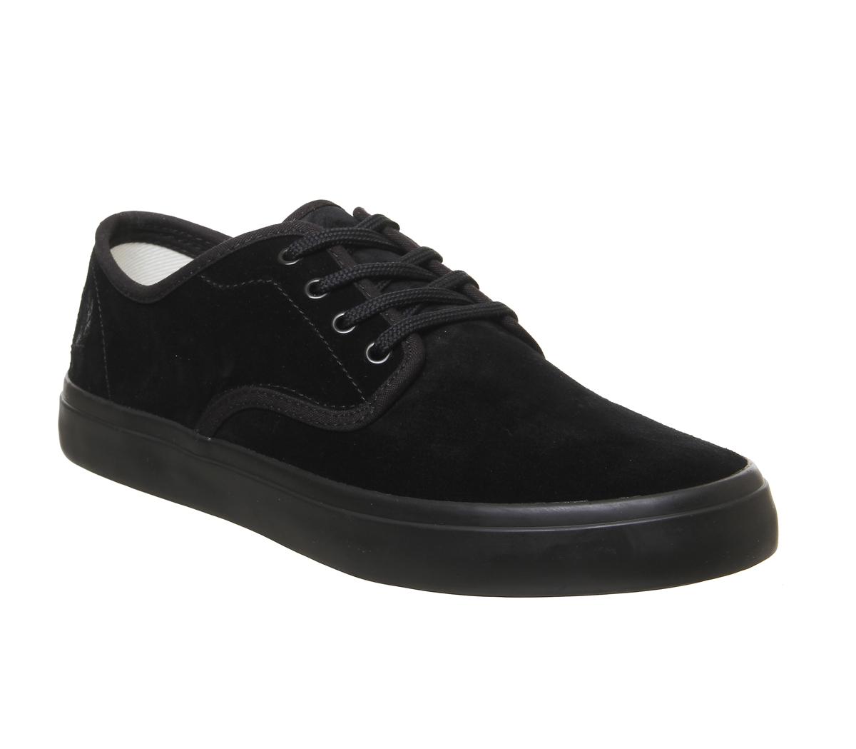 Fred Perry Merton Trainers Black Mono 