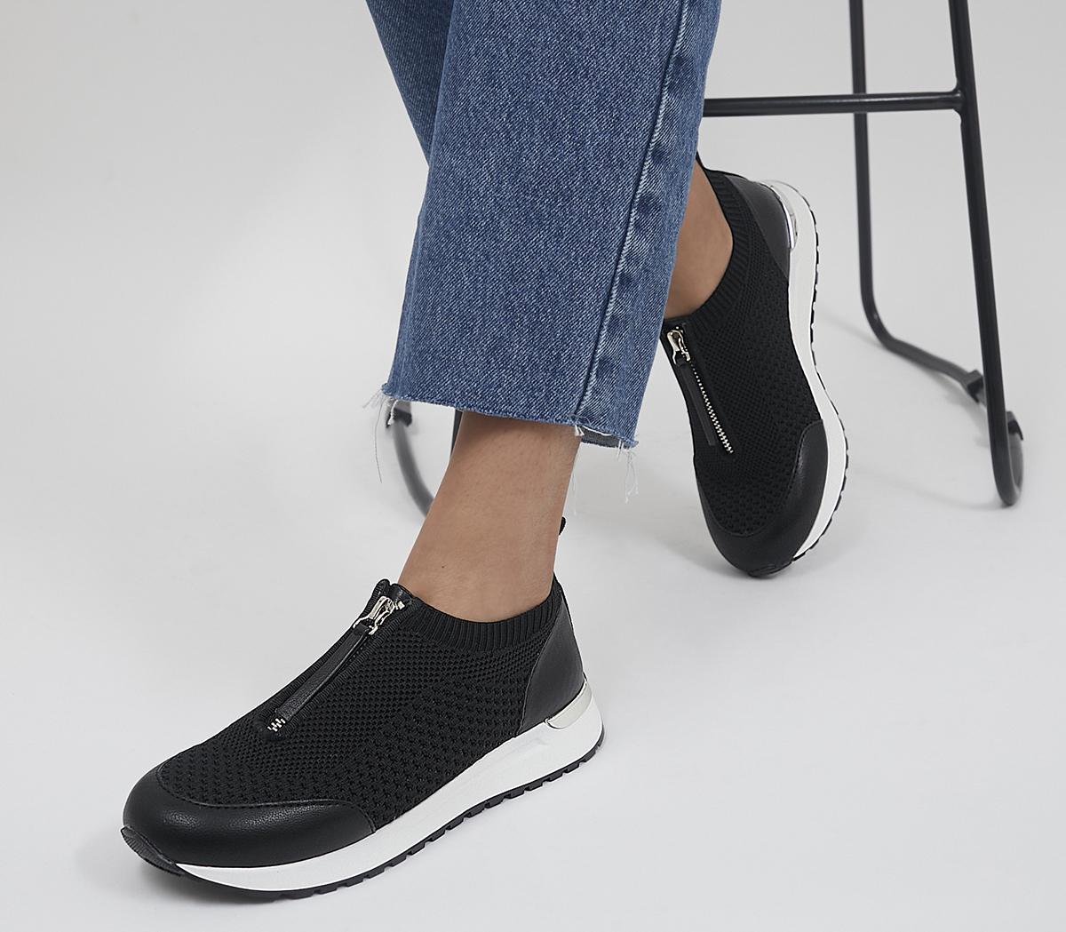 Favorably Front Zip Slip On Trainers Favorably Front Zip Slip On Trainers