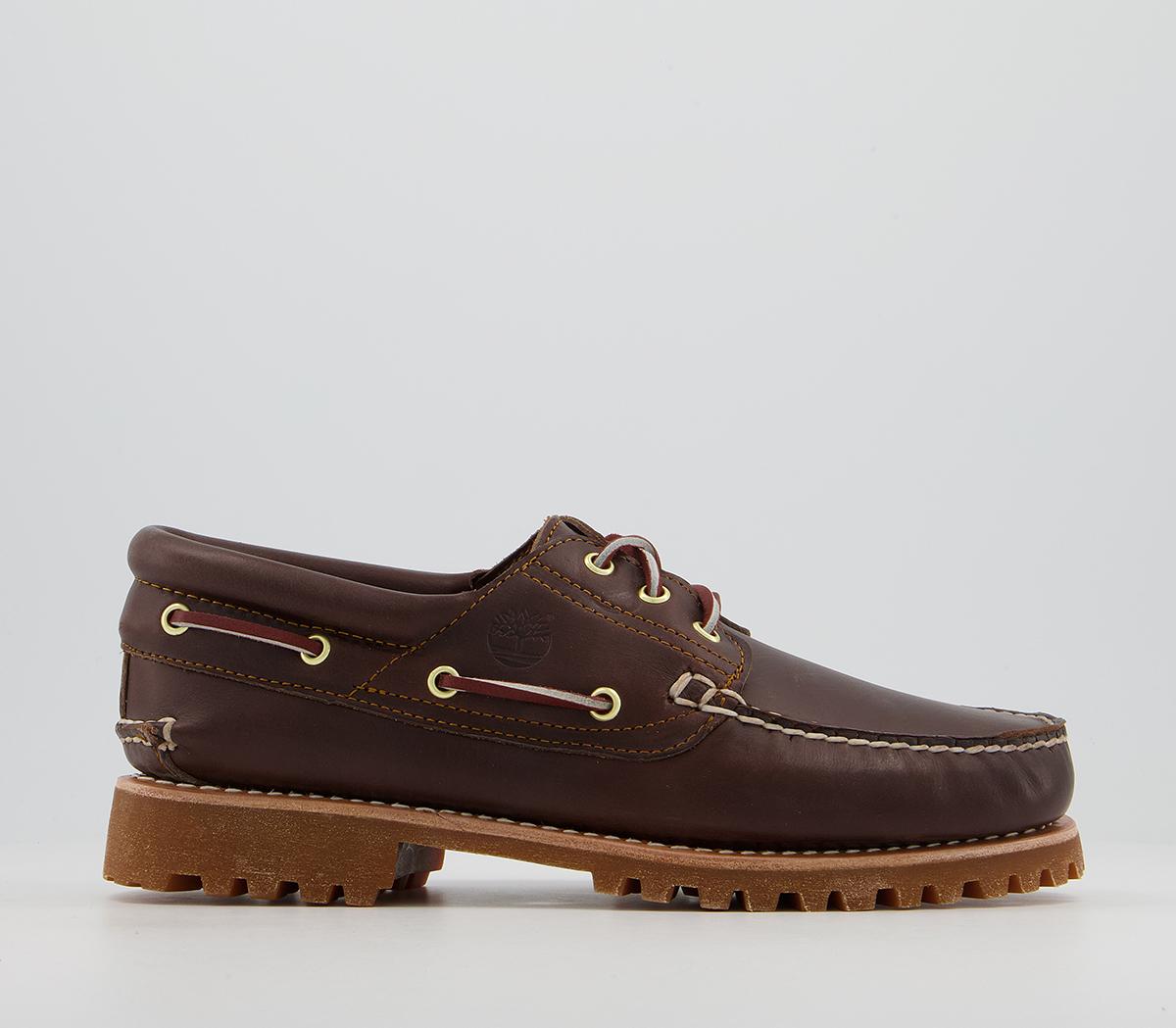 Timberland 3 Eye Classic Lug Boat Shoes Brown - Casual