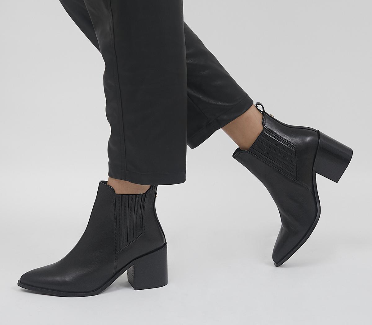 Alabama Block Heeled Almond Toe Chelsea Boots Alabama Block Heeled Almond Toe Chelsea Boots