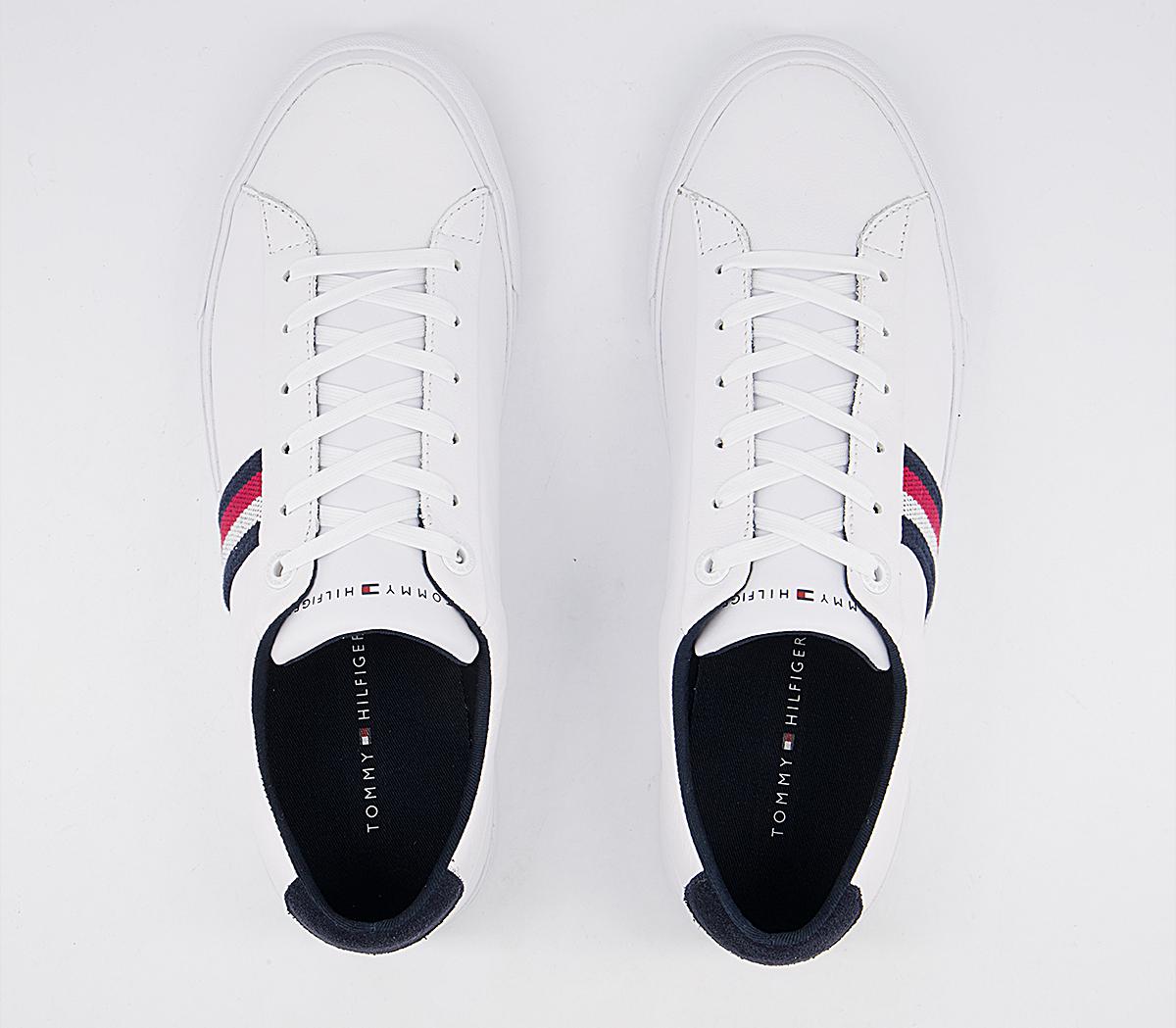 tommy hilfiger corporate leather sneaker fm0fm02672bds