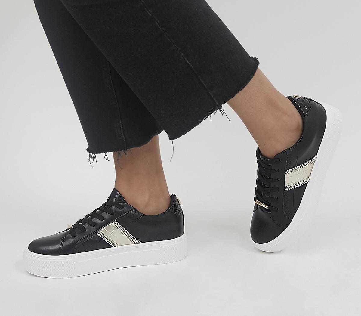 Fasten Feature Flatform Lace Up Trainers Fasten Feature Flatform Lace Up Trainers