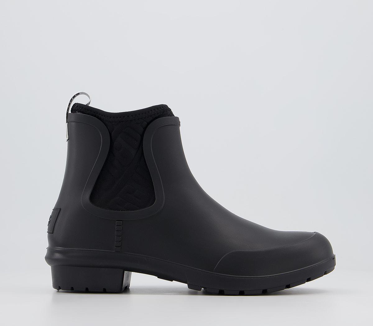 UGG Chevonne Welly Chelsea Boots Black - Ankle Boots