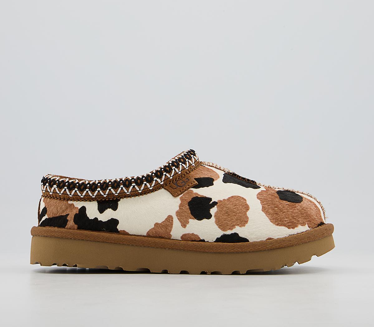 UGG Tasman Cow Print Slippers Chestnut Slippers   4361945026 Sd1 