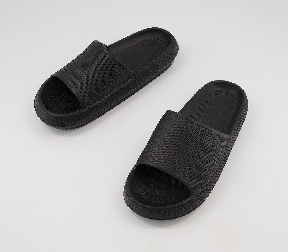 Office Soprano Bubble Slides Black - Women’s Sandals