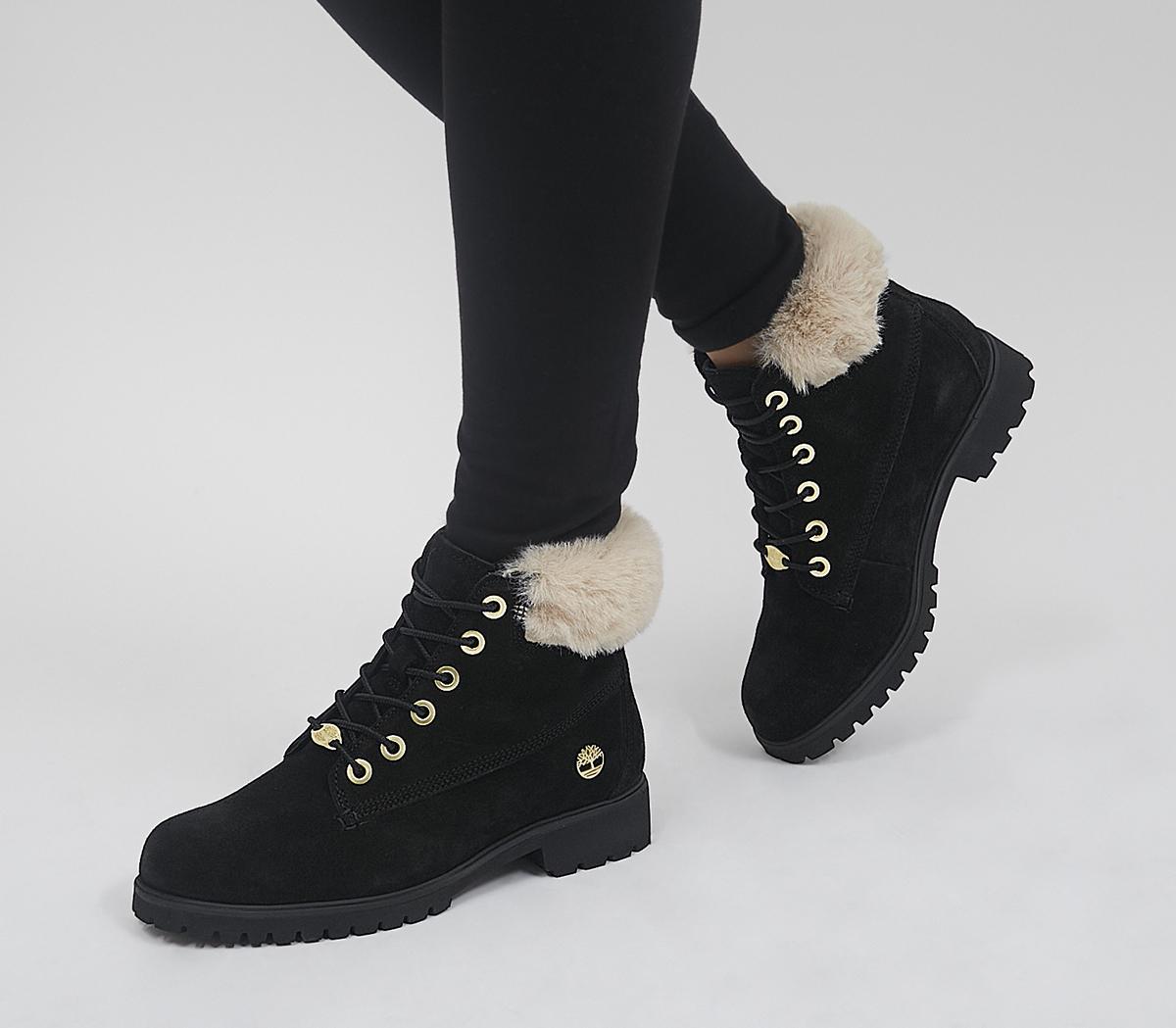 6 Inch Slim Fur Cuff Boots 6 Inch Slim Fur Cuff Boots