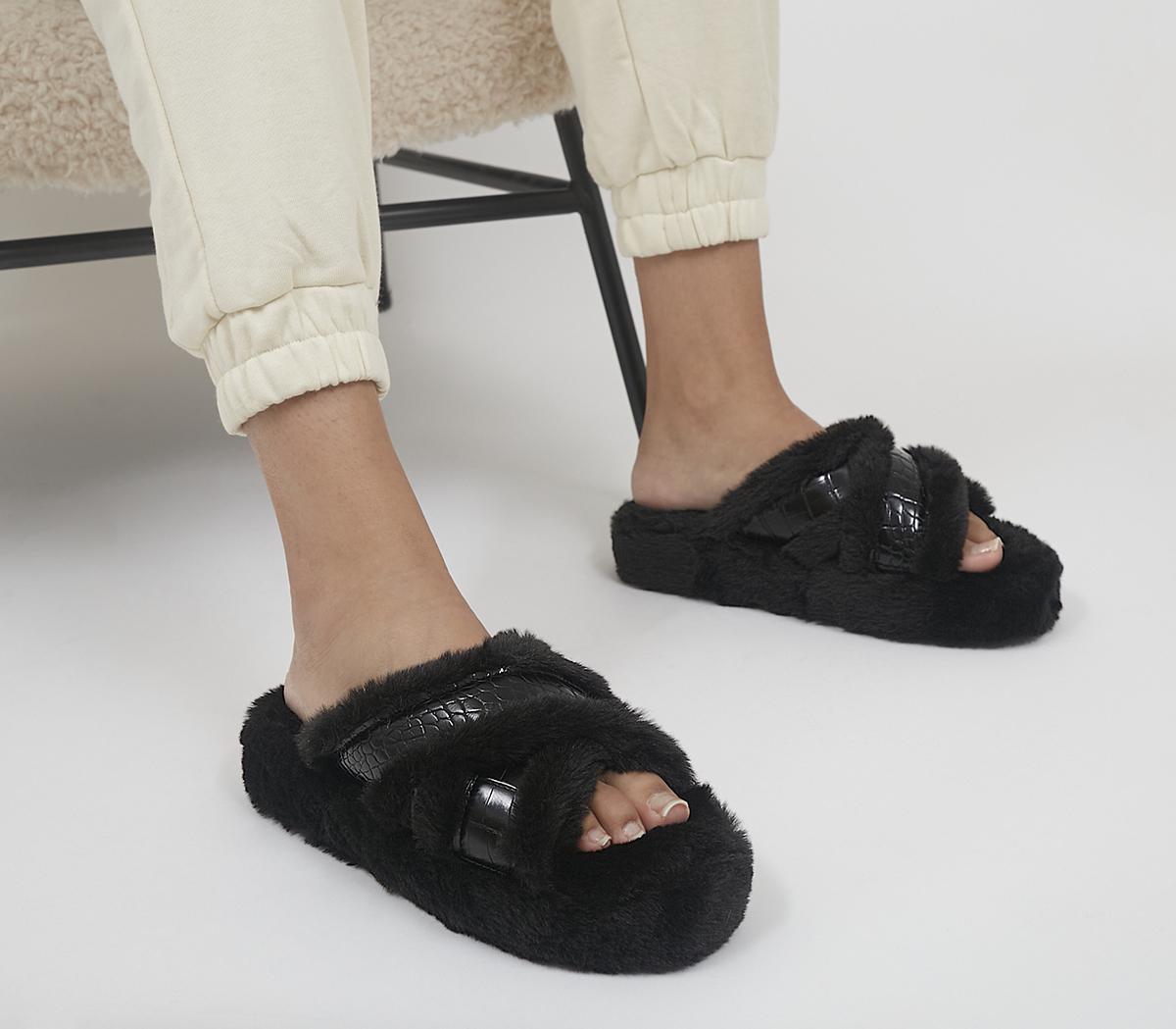 Fonda Wedged Open Toe Slippers