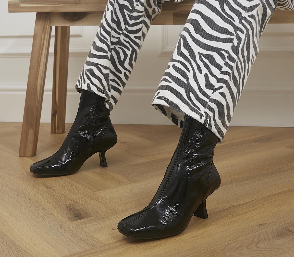 Acrobat Abstract Mid Heel Boots Acrobat Abstract Mid Heel Boots