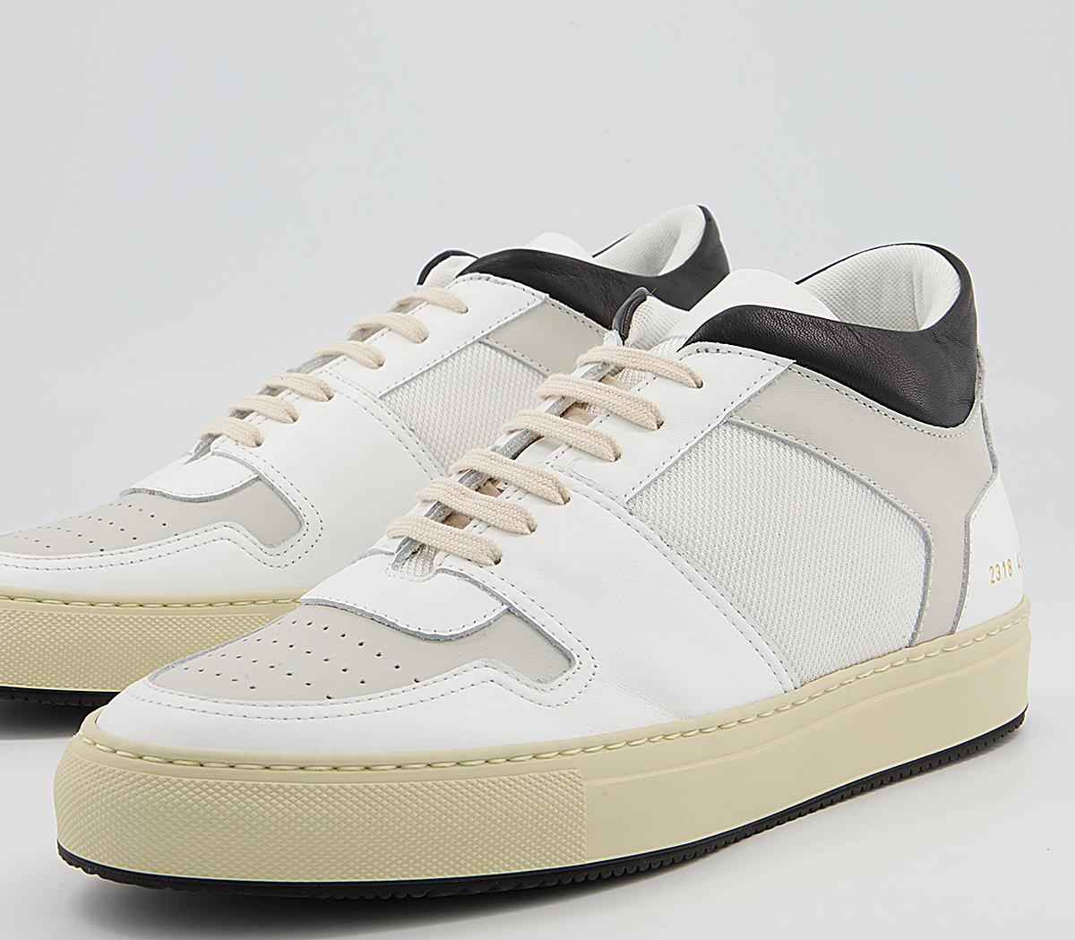 Common Projects Bball Low Decades Trainers White Black - His trainers