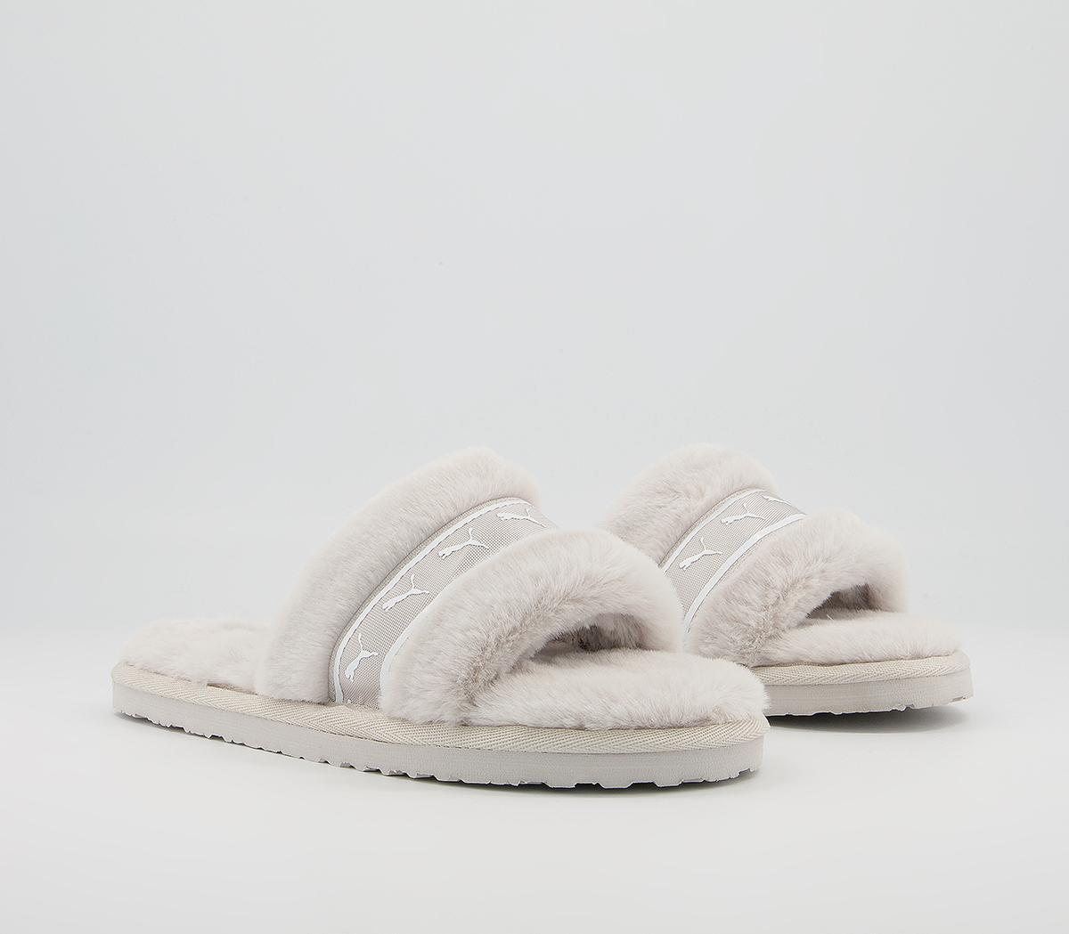 fluffy puma sliders