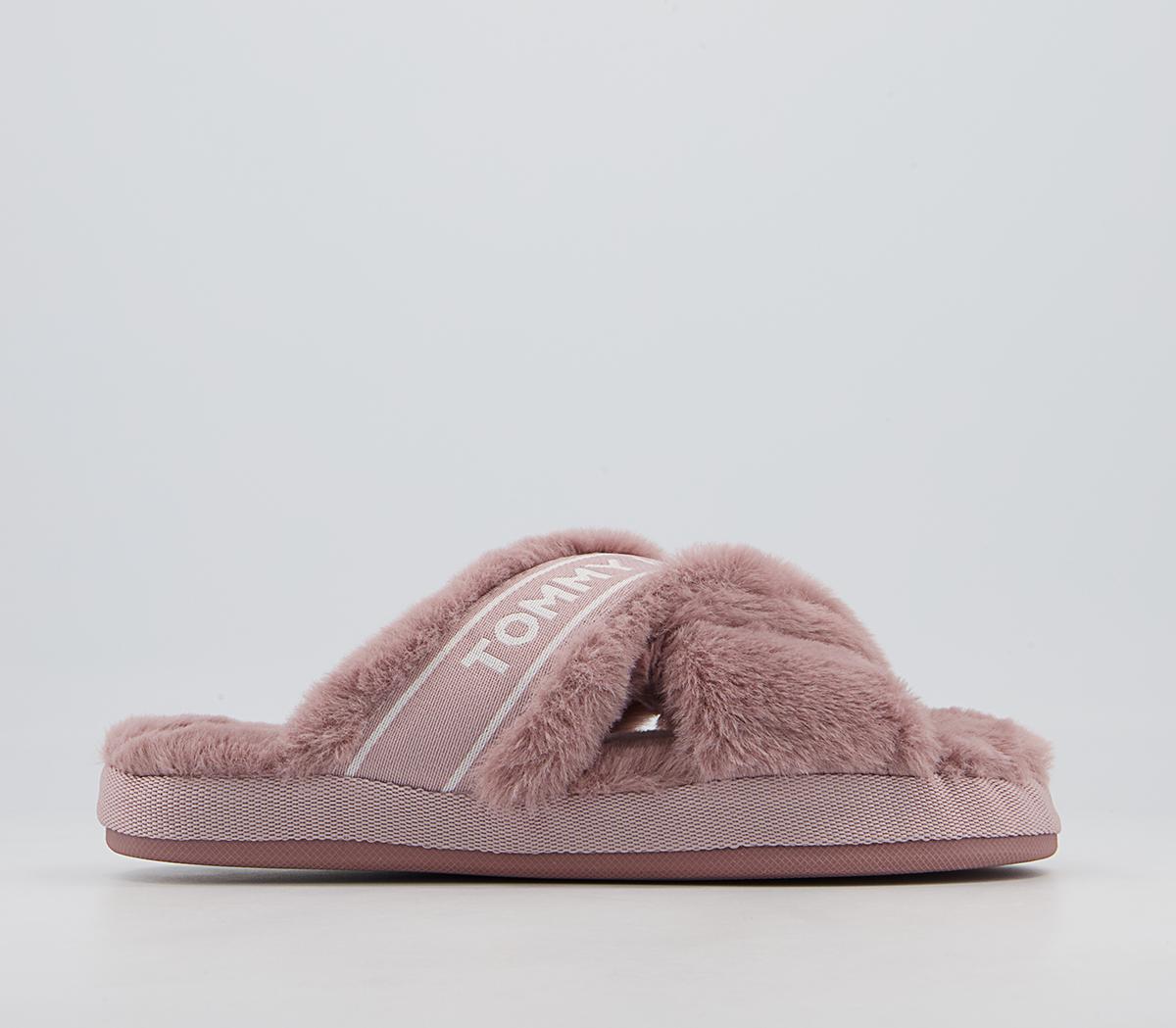 tommy hilfiger fluffy slippers