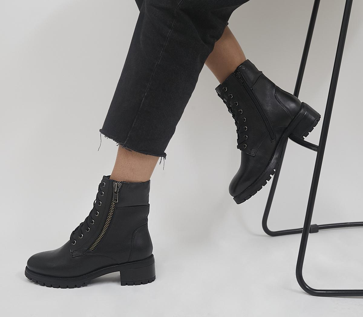 Appealing Heeled Side Zip Lace Up Boots Appealing Heeled Side Zip Lace Up Boots