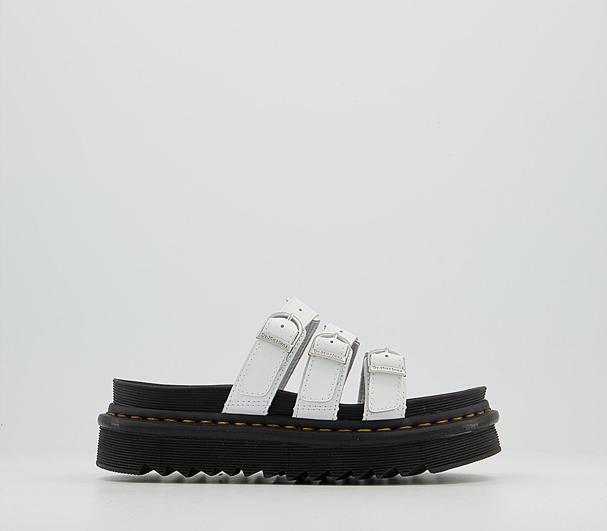 Dr. Martens Blaire Slides White - Womenâs Sandals