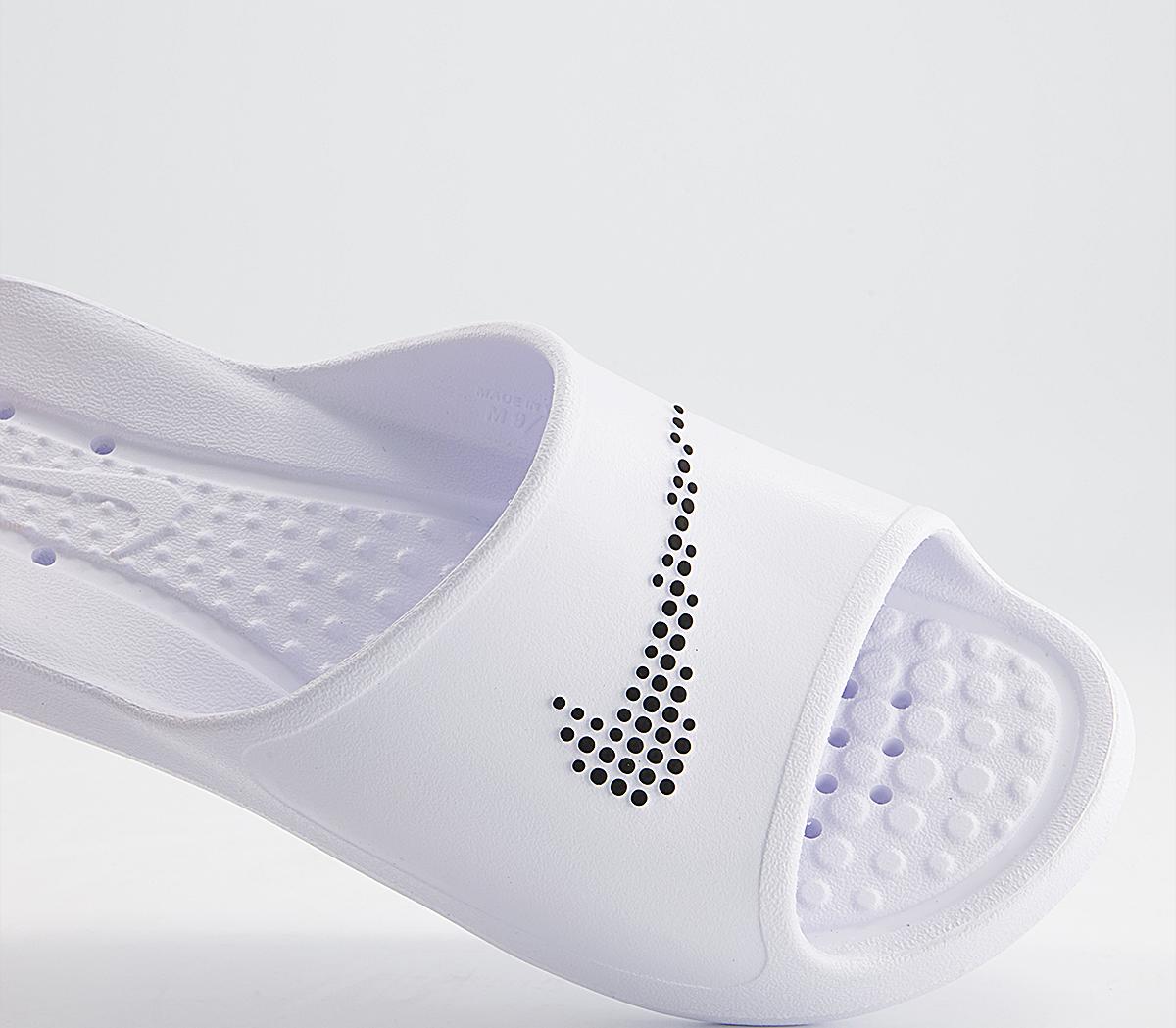 Nike Shower Slides White Black White - Men’s Sliders