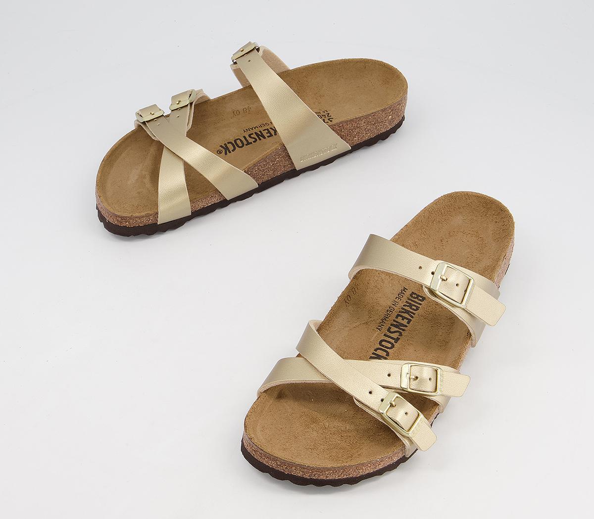 birkenstock dorée