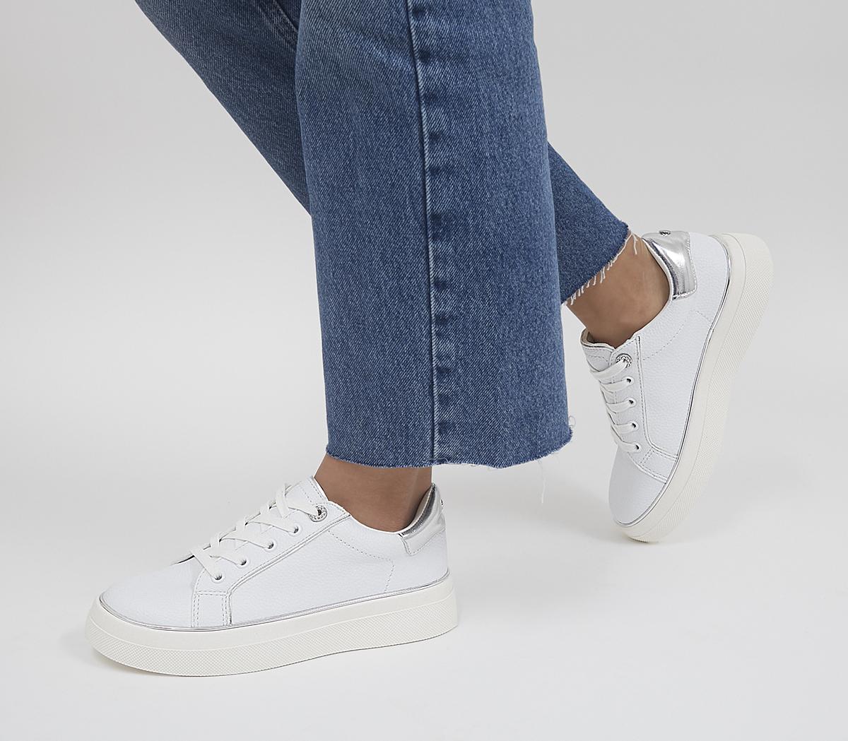 Faded Flatform Lace Up Trainers Faded Flatform Lace Up Trainers