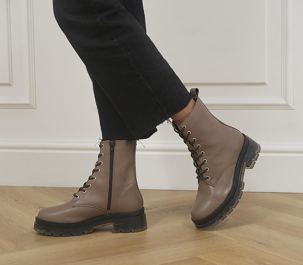 Animate Clear Sole Lace Up Boots Animate Clear Sole Lace Up Boots