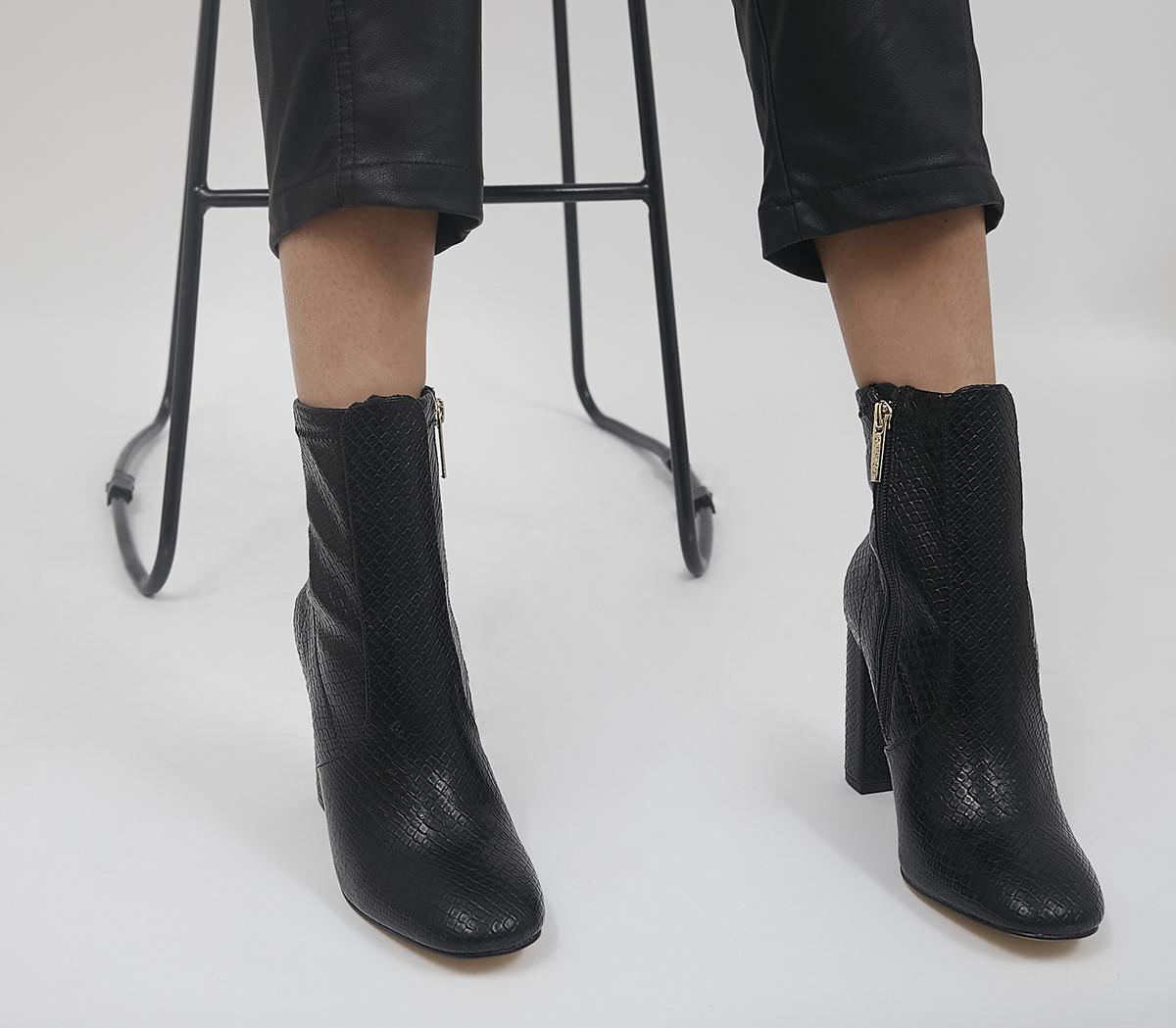 Alberta High Round Toe Block Heel Boots Alberta High Round Toe Block Heel Boots