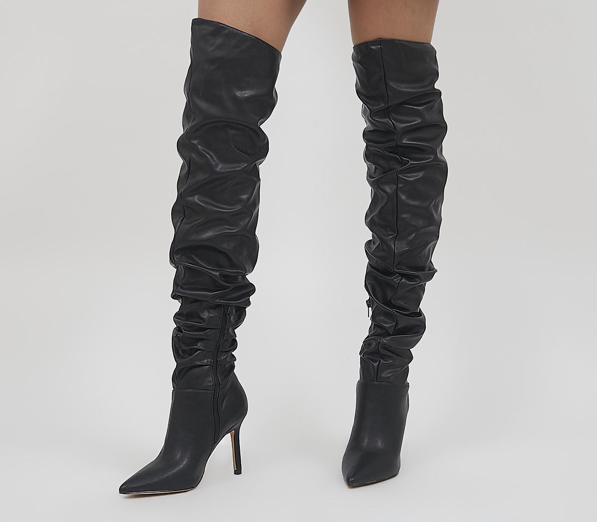 Kunshan Ruched Over The Knee Boots Kunshan Ruched Over The Knee Boots