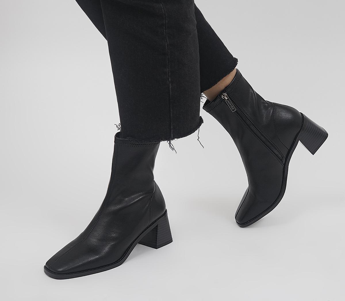 Adelina Square Toe Sock Boots Adelina Square Toe Sock Boots